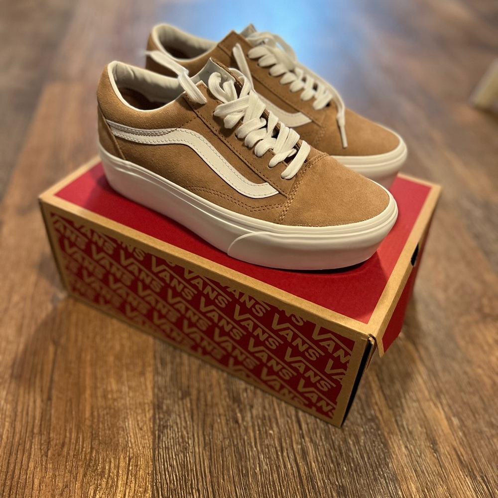 Vans Stackform old Skool Burro/True white size 8